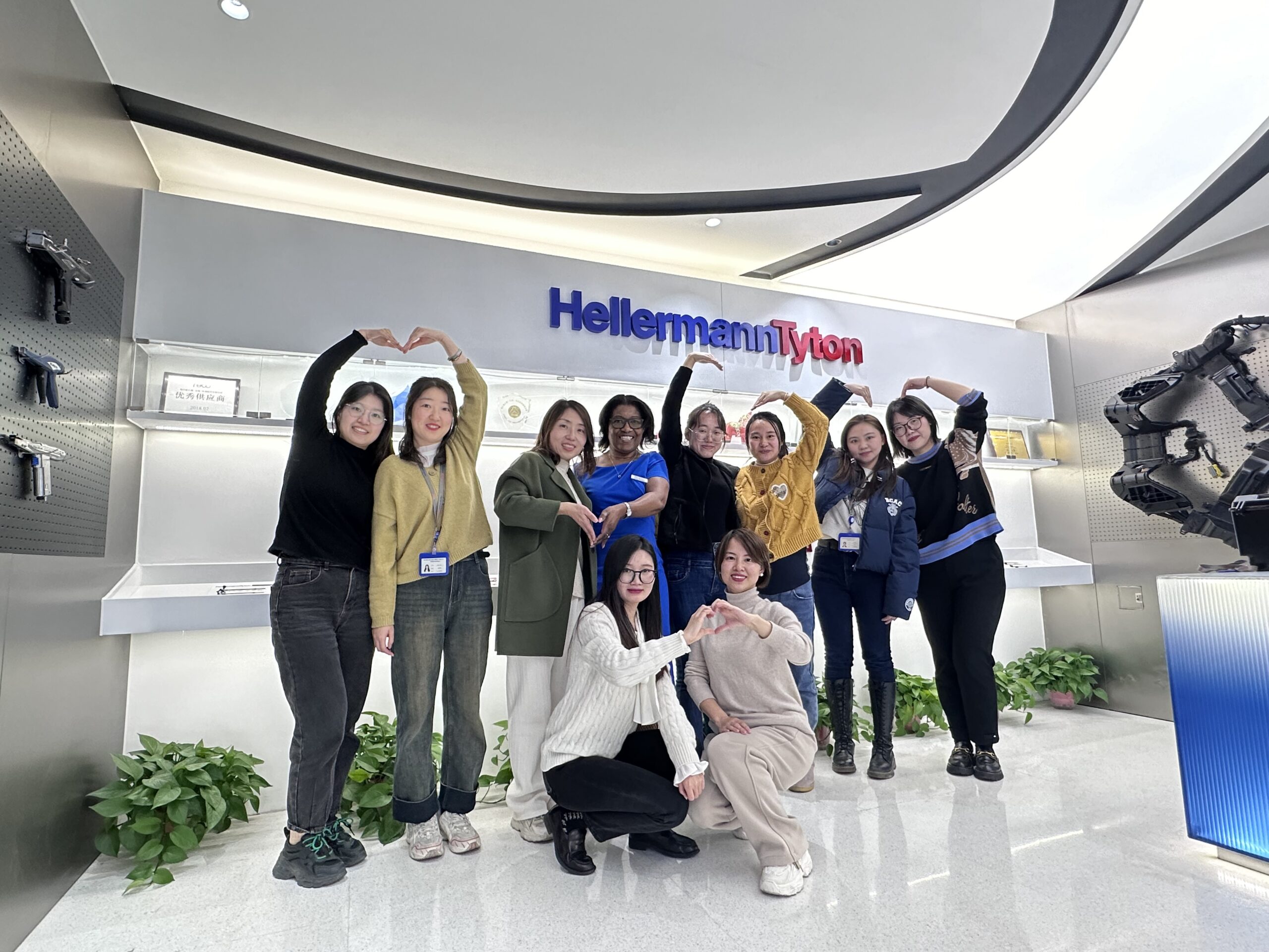 Juliet Morgan meeting with the HR Team at HellermannTyton in China